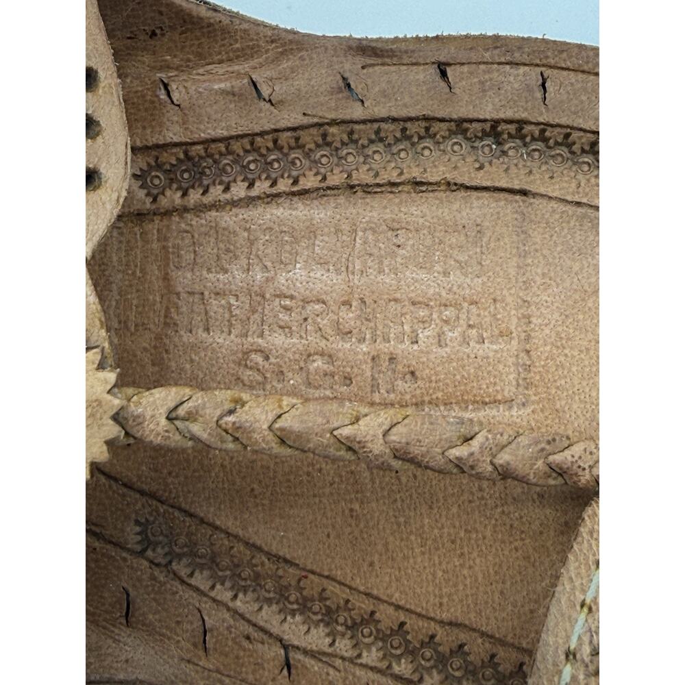 Handmade Leather Kolhapuri Sandals Women Ethnic Indian Flat Boho Slipper Sz 9 - Picture 12 of 14